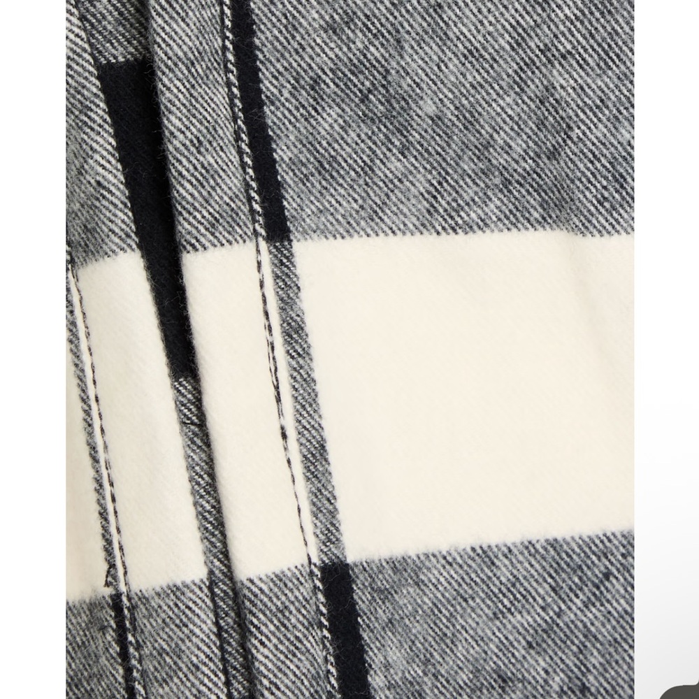 NWT Mara Hoffman Layne Cropped Checked Cotton-Flannel Strapless Top 4 - Picture 4 of 12